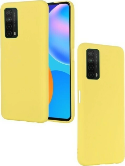 100.0786 Silky and Soft Touch Finish Back Cover Case ΚΙΤΡΙΝΟ Huawei P SMART 2021