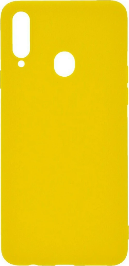Back Cover Σιλικόνης Κίτρινο (Galaxy A20s)