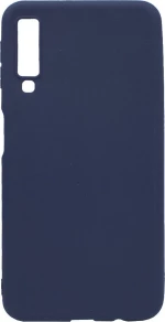 Θήκη σιλικόνης TPU Ultra Slim 0.3mm soft mat για Samsung A7 2018 - σκούρο μπλέ