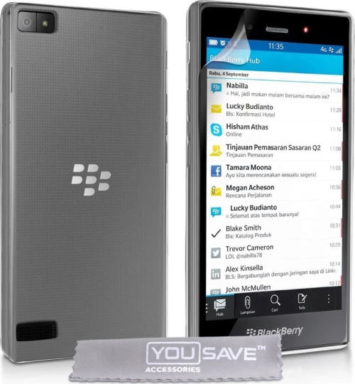 YouSave Accessories Back Cover Σιλικόνης Διάφανο (Blackberry Z3)