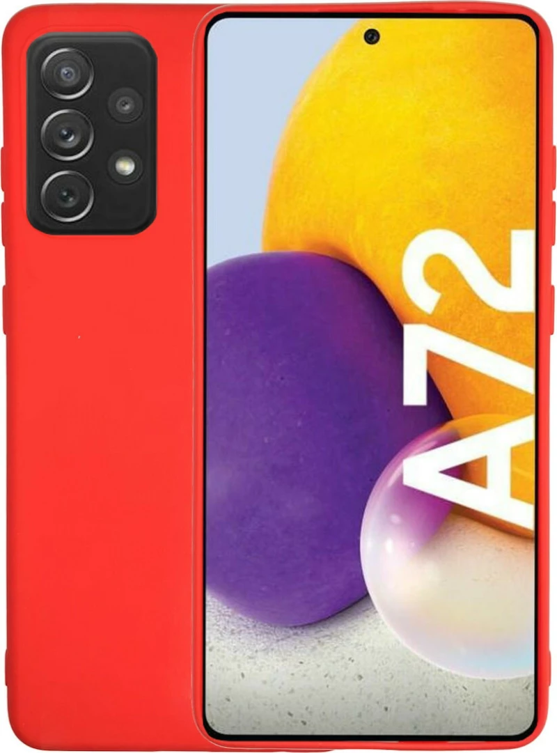 Θήκη σιλικόνης TPU Ultra Slim 0.3mm soft mat για Samsung Galaxy A72 - Κόκκινο