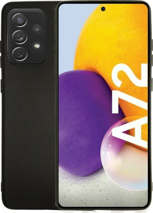 Θήκη σιλικόνης TPU Ultra Slim 0.3mm soft mat για Samsung Galaxy A72 - Μαύρο