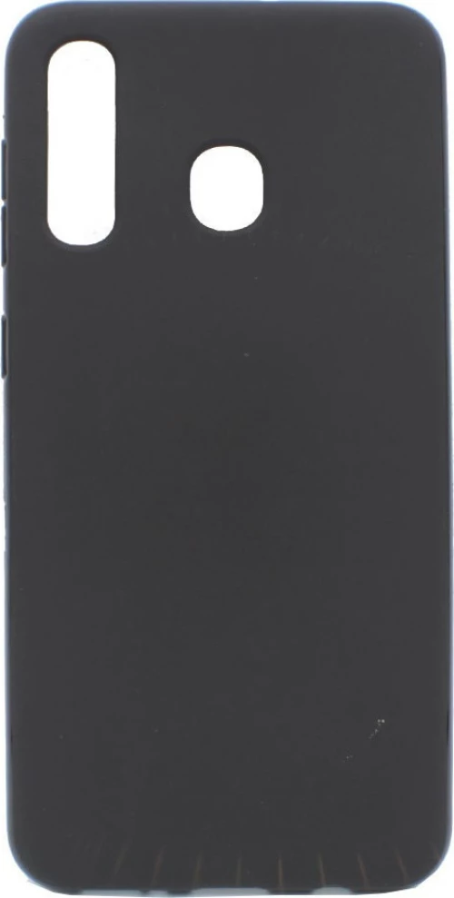 Θήκη σιλικόνης με matte πλάτη και γυαλιστερό frame για Samsung A40 - μαύρο