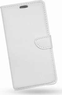 Sony Xperia E3 - Δερμάτινη Stand Θήκη Πορτοφόλι Με Πίσω Κάλυμμα Σιλικόνης Άσπρη (ΟΕΜ)