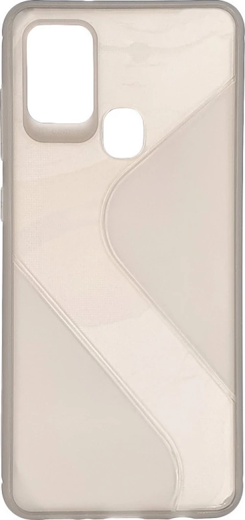 S-Case Flexible Cover Samsung - Σκούρο Διάφανο - Galaxy A21s