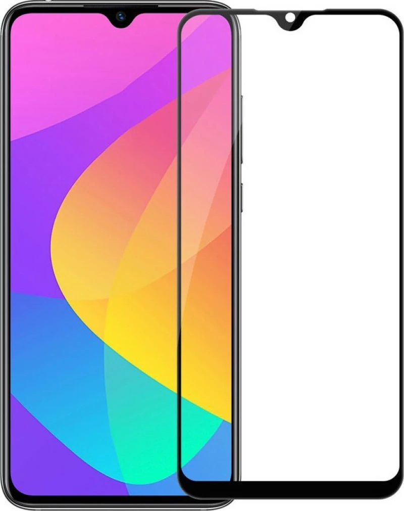 Full Face Tempered Glass Black (Mi A3)