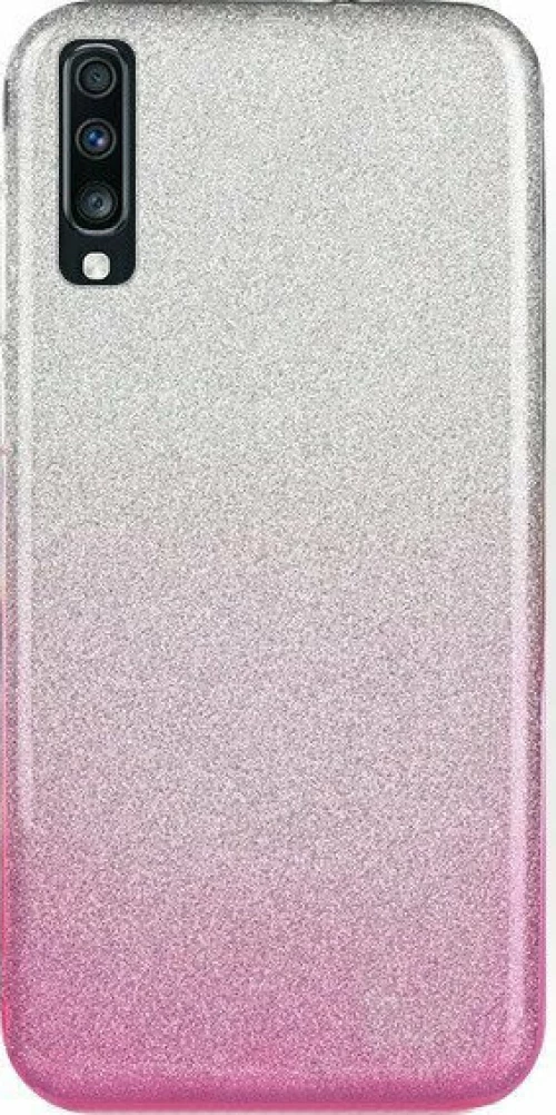 Glitter For SAMSUNG GALAXY A70 silver-pink