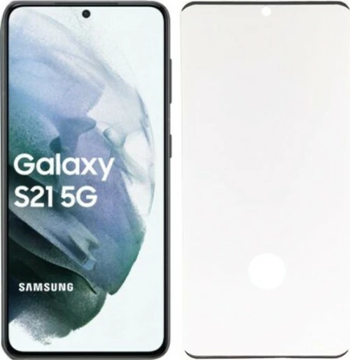 5D Full Face Tempered Glass Black (Galaxy S21 5G)