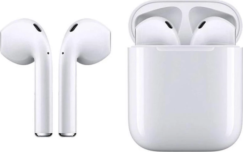 i12 Touch Earbud Bluetooth Handsfree Λευκό