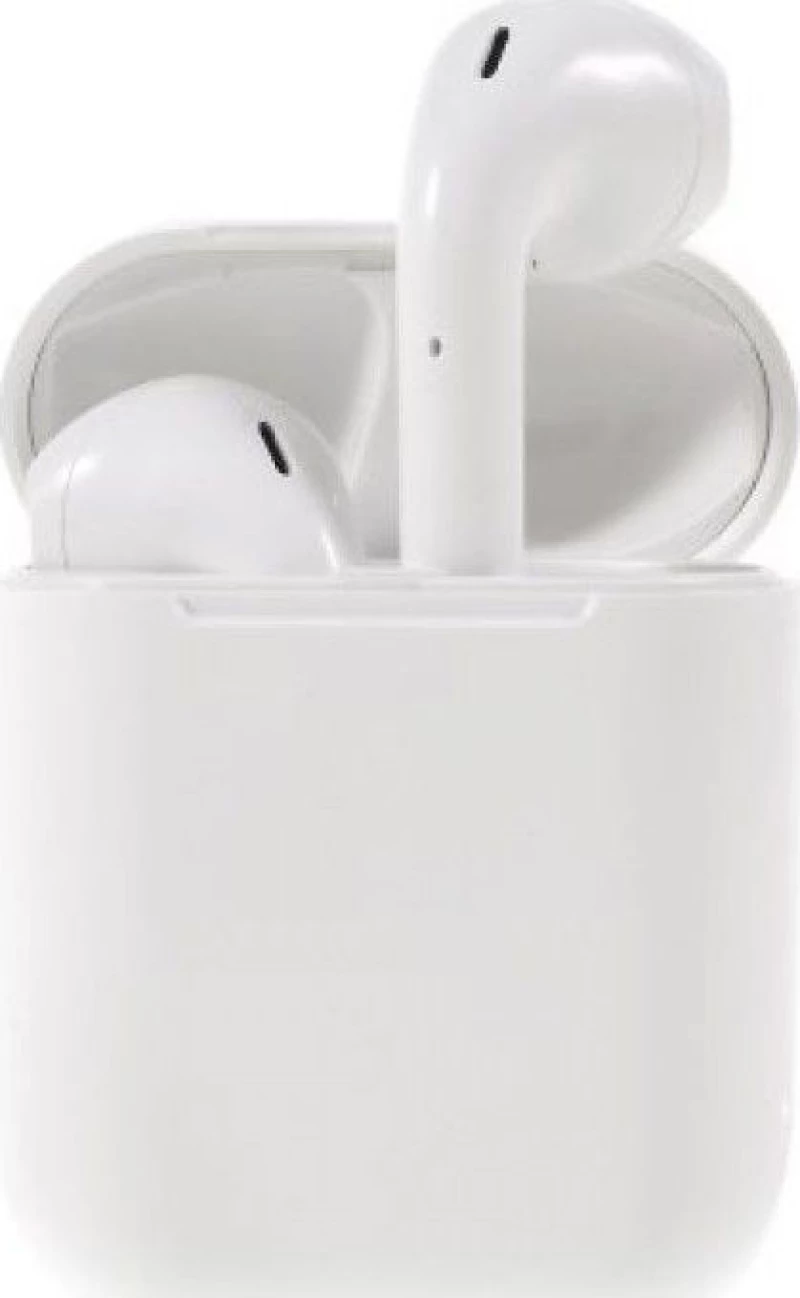 i12 Touch Earbud Bluetooth Handsfree Λευκό