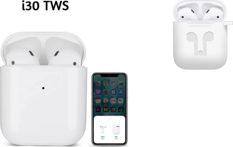 i30 Earbud Bluetooth Handsfree Λευκό