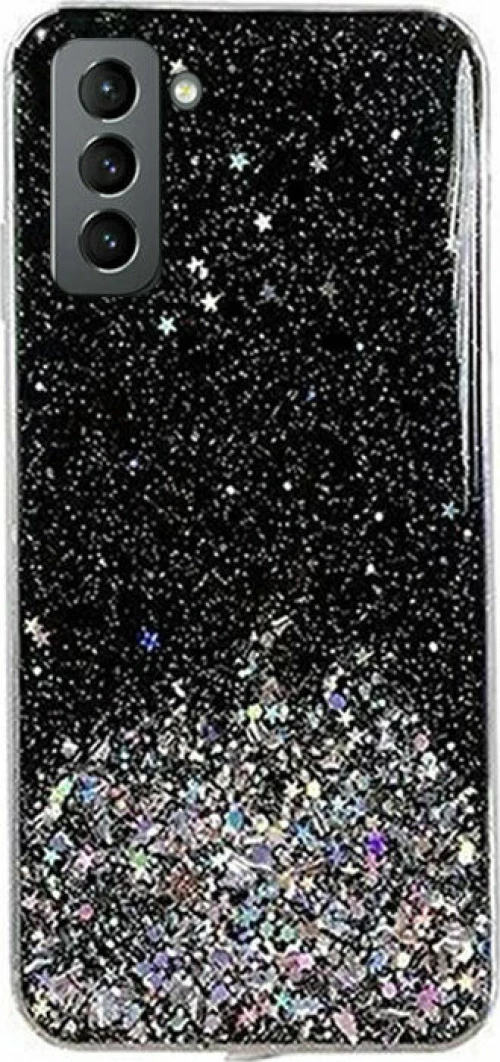 Star Glitter Shining Armor Back Cover (Samsung Galaxy S21) black