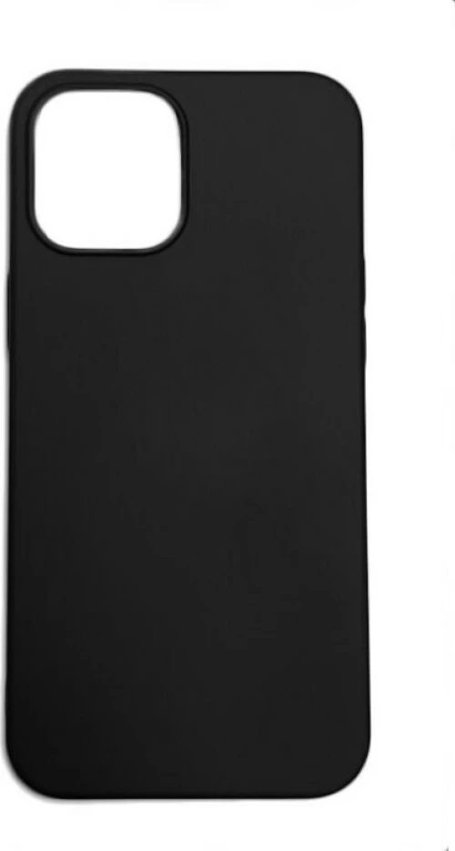 100.0710 BLACK IPHONE 12 PROMAX 6,7 SILICONE SOFT TOUCH CASE