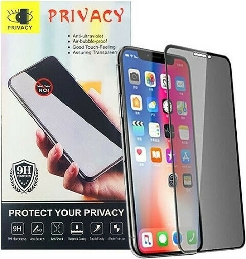 Privacy Full Face Tempered Glass Black (Galaxy A50/A30)