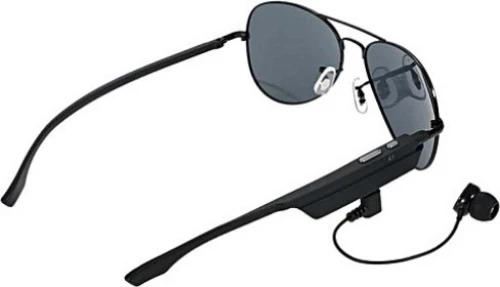 K3 Sunglasses In-ear Bluetooth Handsfree Μαύρο