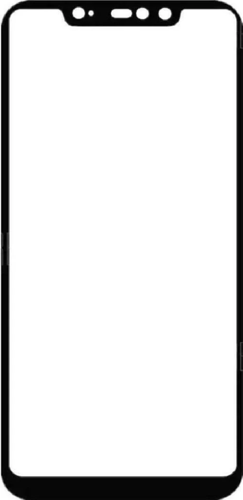 Powertech 3D Full Glue Full Face Tempered Glass Black (Redmi Note 6 Pro)