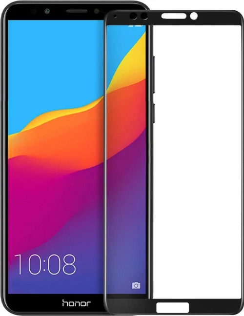 Huawei Y7 Prime 2018 - Full Tempered Glass 5D Curved 9H Black (Με πλήρη εφαρμογή σε όλα τα σημεία και οχι μόνο στις άκρες.)