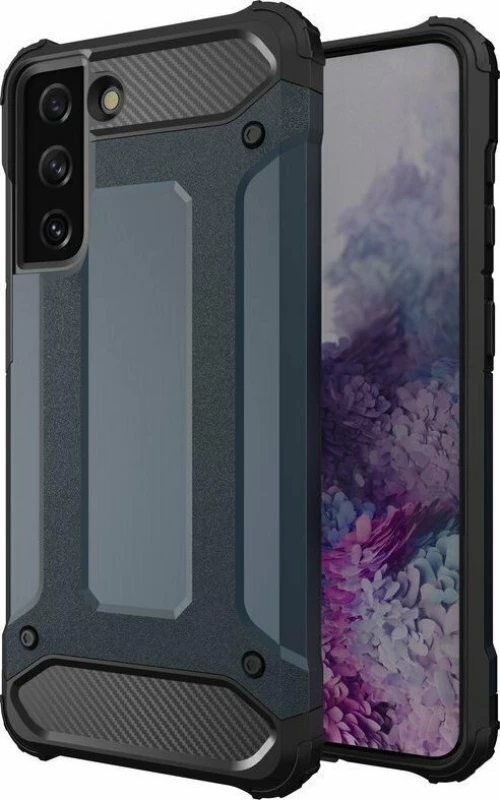 Hybrid Armor Case Tough Rugged Cover for Samsung Galaxy S21+ 5G (S21 Plus 5G) blue