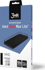 3MK Hard Glass Max Lite Full Face Tempered Glass Black (Galaxy A8 2018)