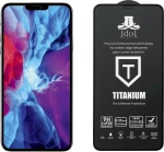 Idol 1991 0.25mm Titanium Semi Curved Full Glue Tempered Glass Black (iPhone 12 / 12 Pro)