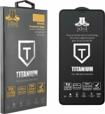 Idol 1991 0.25mm Titanium Semi Curved Full Glue Tempered Glass Black (iPhone 12 / 12 Pro)