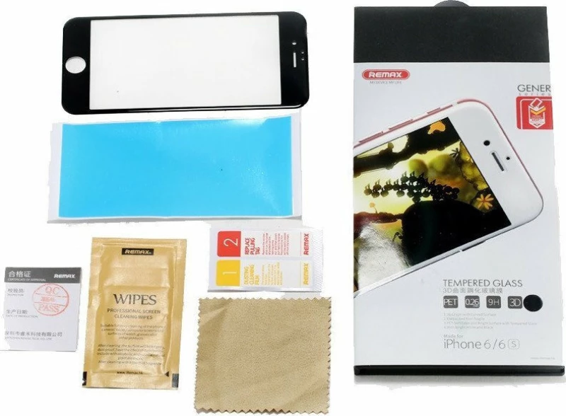 Remax Gener Full Face Tempered Glass Μαύρο (iPhone 8 / 7)