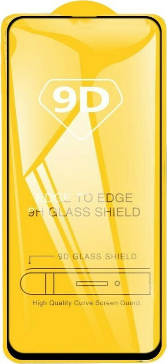 Τζαμάκι Προστασίας Tempered Glass Full Glue 5D για Huawei P Smart 2021 - Μαύρο