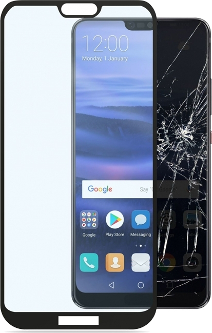 3D Full Face Tempered Glass Black (Huawei P20 Lite)