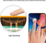 9H Tempered Glass Full Cover & Full Glue για Samsung A51 - μαύρο
