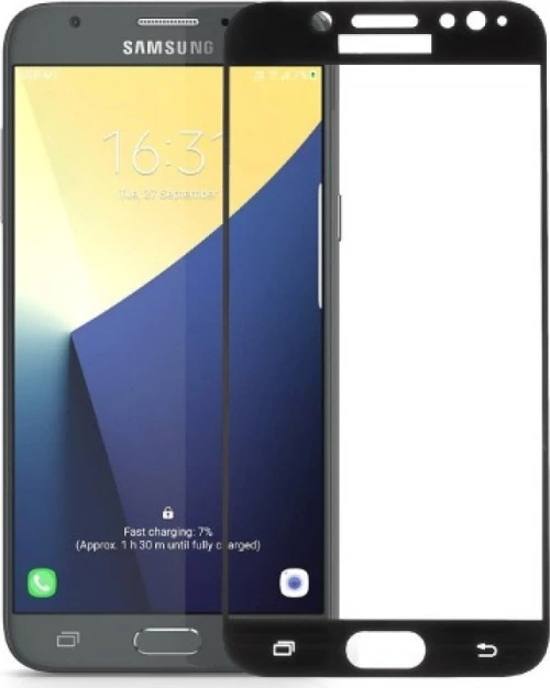 Full Glue Full Face Tempered Glass Black (Galaxy J7 2017)