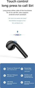 Joyroom JR-T03S Earbud Bluetooth Handsfree Μαύρο