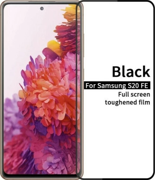Tempered Glass Αντιχαρακτικό Τζάμι Προστασίας για Samsung Galaxy S20 FE Full Cover- Black