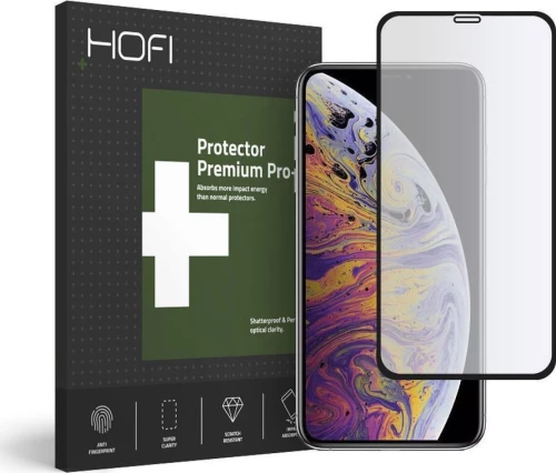Hofi Hybrid Full Face Tempered Glass Black (iPhone 11 Pro)