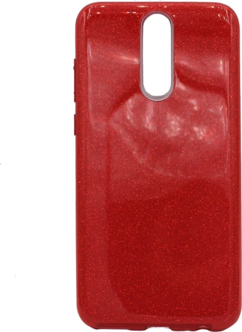 Θήκη TPU με αποσπώμενο Glitter για Huawei Mate 10 Lite - κόκκινο