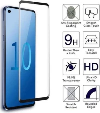 Samsung Galaxy S10+ (2019) - Tempered Glass 5D Curved Edge,HD Clear, Ultra-Thin Black (Με πλήρη εφαρμογή σε όλα τα σημεία και όχι μόνο στις άκρες.)