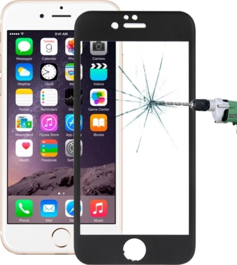 Wozinsky Full Face Tempered Glass Black (iPhone 6 / 6S Plus)
