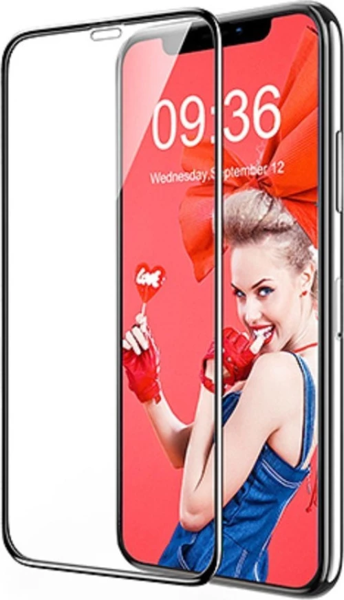 Full Glue Full Face Tempered Glass Black (iPhone XS Max)