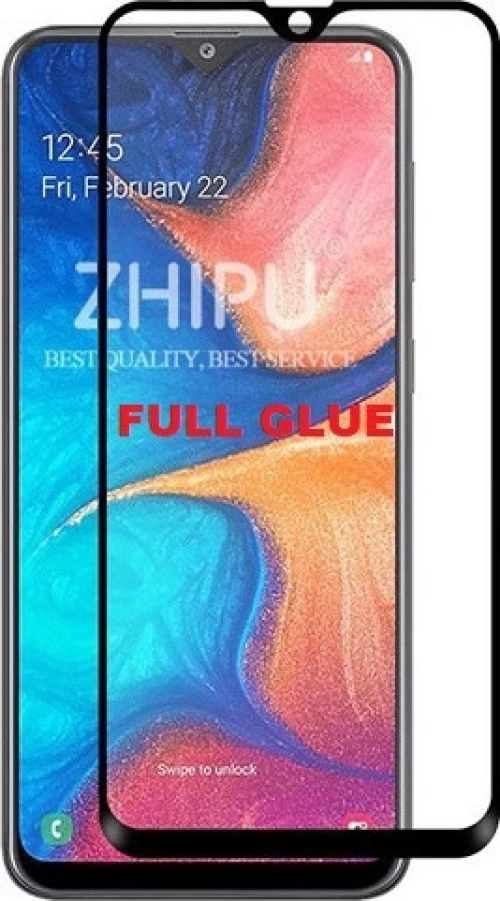 Full Glue Full Face Tempered Glass Black (Galaxy A20e)