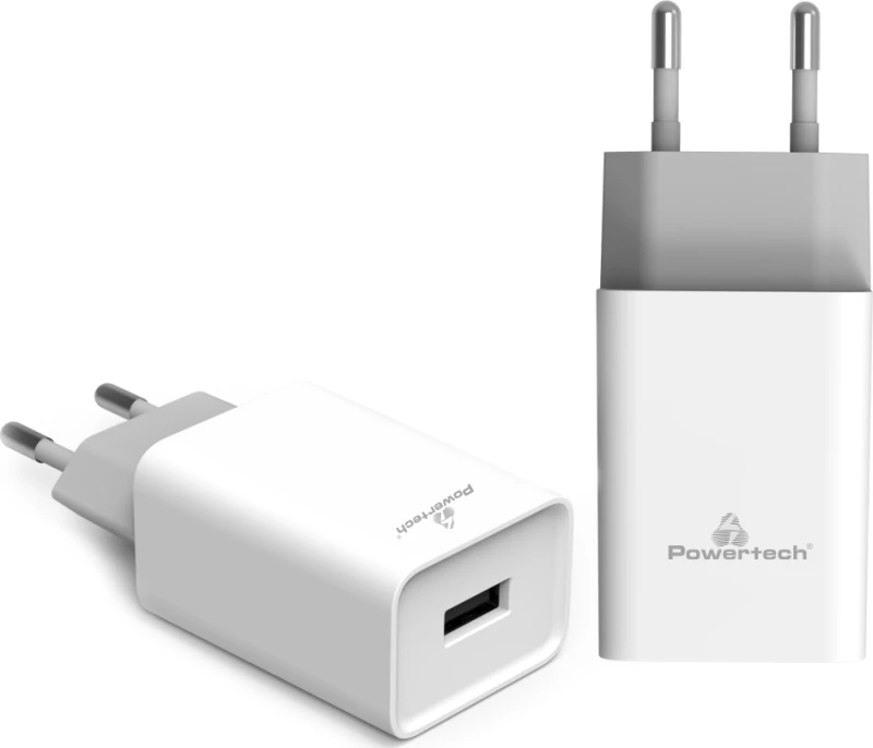 Powertech USB Wall Adapter Λευκό (PT-780)