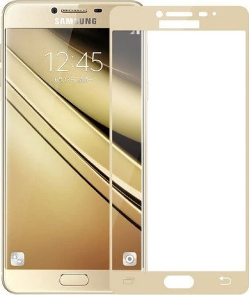 Full Face Tempered Glass Gold (Galaxy J3/J3 2016)