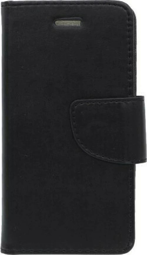 Θήκη flip με υποδοχή καρτών και δυνατότητα STAND για Samsung S21 Ultra - μαύρο