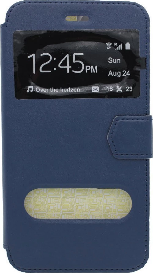 Θήκη flip με Call Display και STAND για Samsung S7 - μπλε