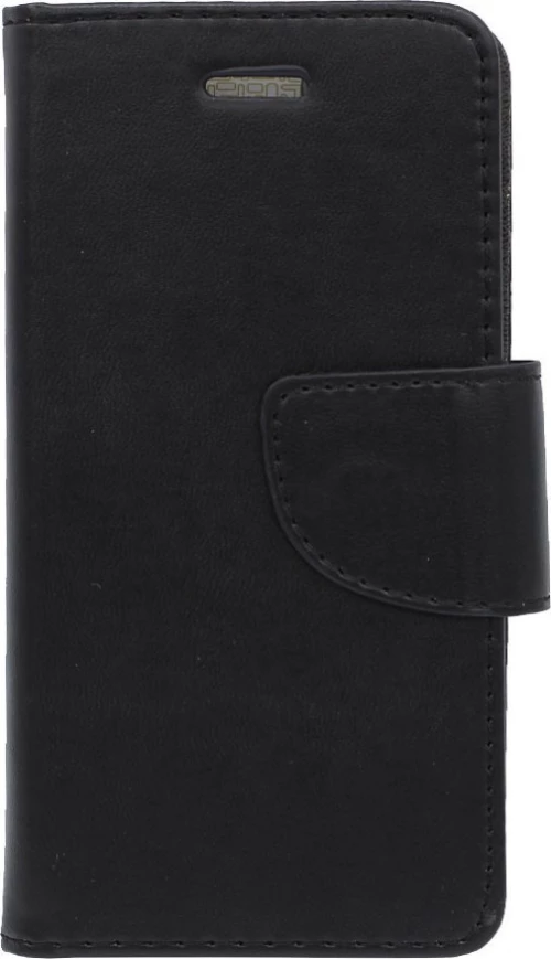Θήκη flip με δυνατότητα STAND για Samsung S6 Edge - μαύρο