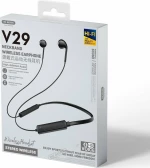 WK V29 Earbud Bluetooth Handsfree Μαύρο
