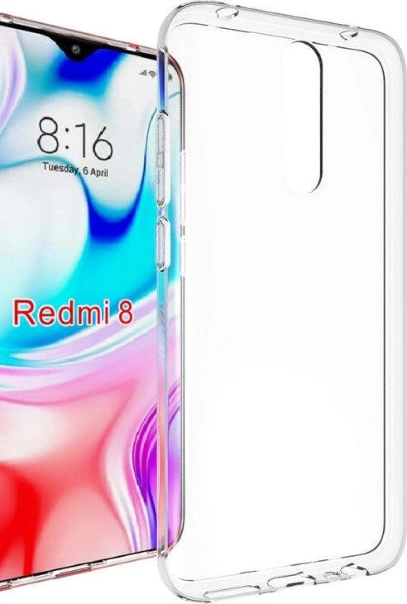 Back Cover Σιλικόνης Διάφανο (Redmi 8)