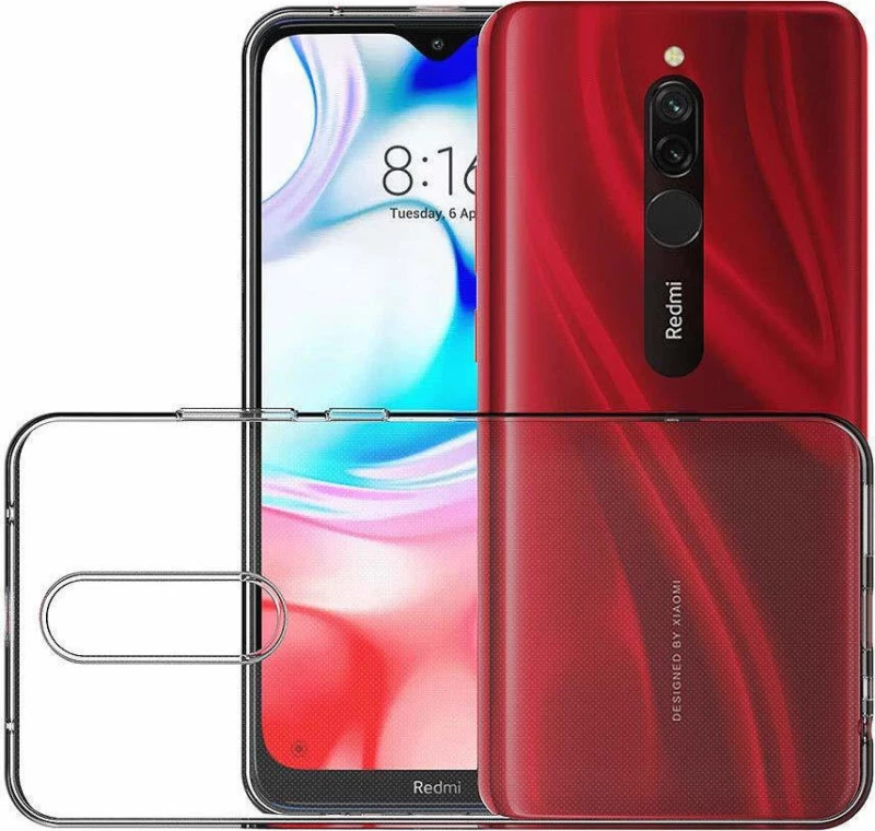 Back Cover Σιλικόνης Διάφανο (Redmi 8)