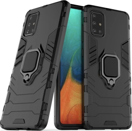 Ring Holder Back Cover Μαύρο (Galaxy A71)