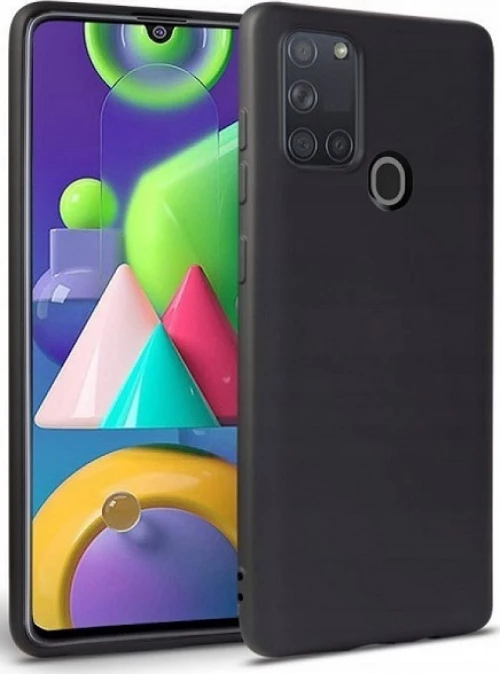 Soft Back Cover Σιλικόνης Μαύρο (Galaxy A21s)