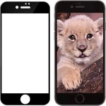 5D Full Face Tempered Glass Black (iPhone 8 / 7)
