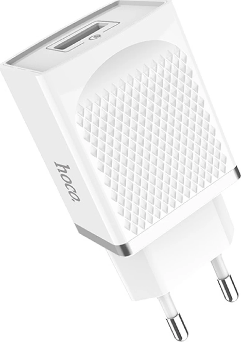 Hoco USB Wall Adapter Λευκό (C42A)